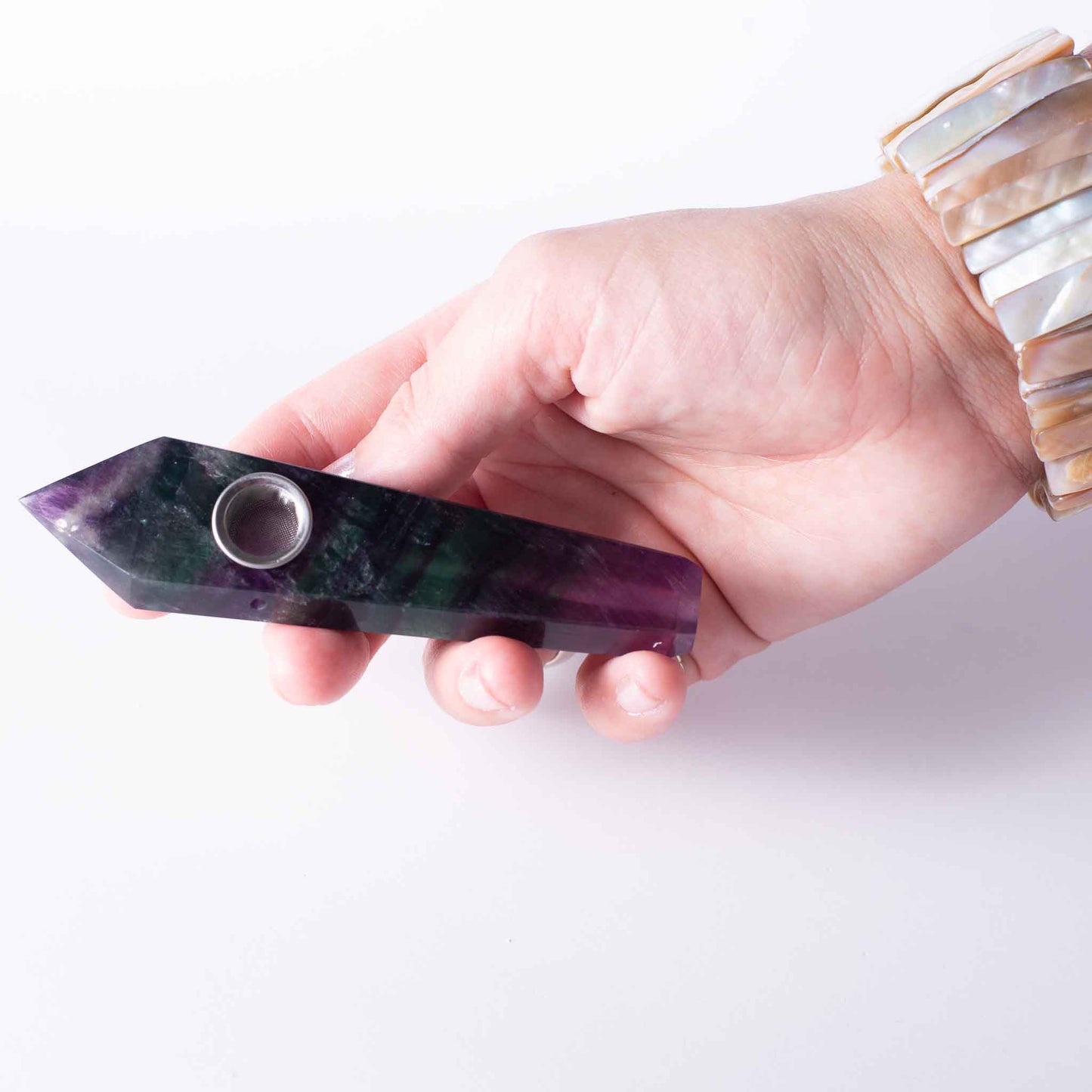 Designová Šlukovka z přírodního fluoritu